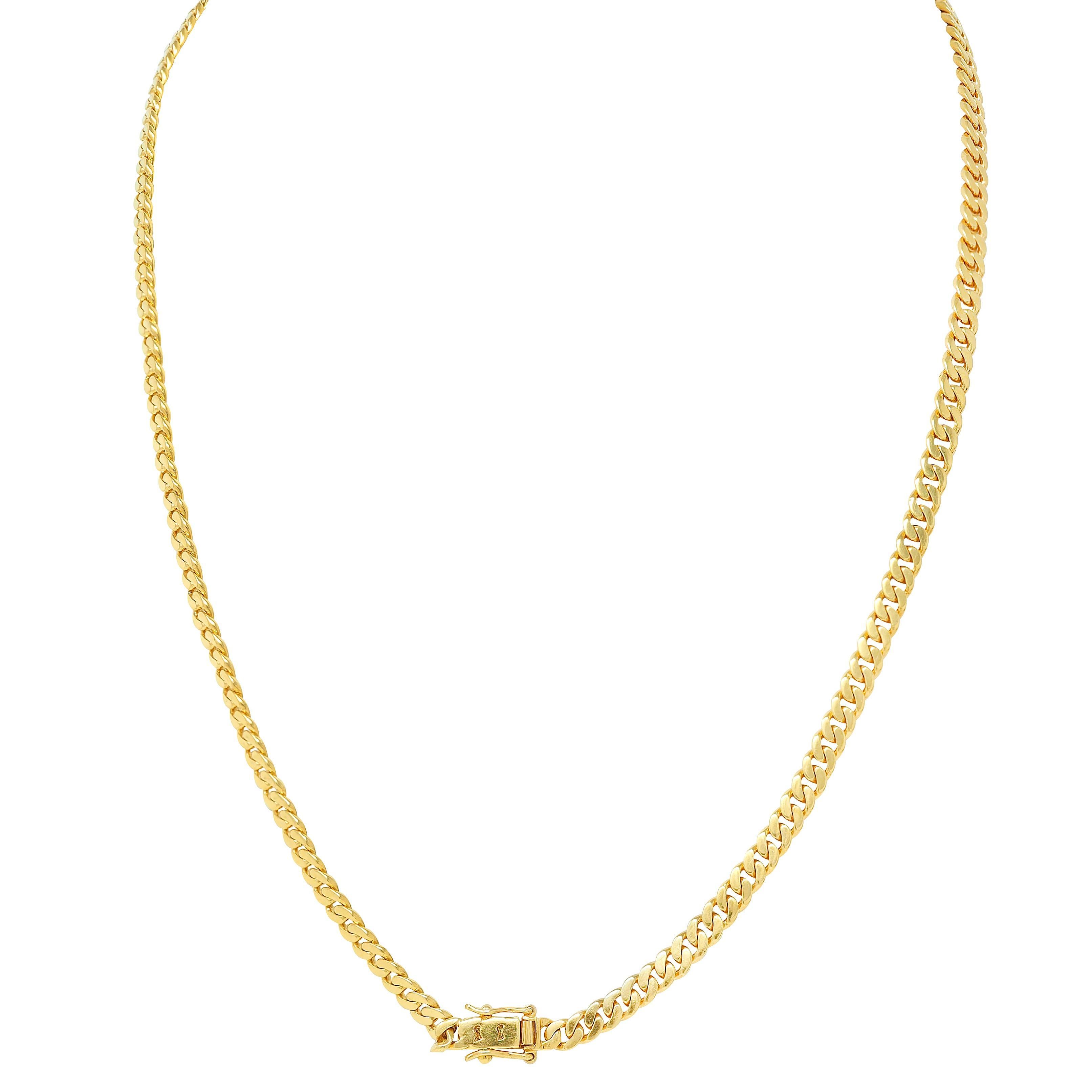 Vintage By 7,70 CTW Zaffiro Diamante Collana a goccia in oro giallo 22K In condizioni ottime a Philadelphia, PA