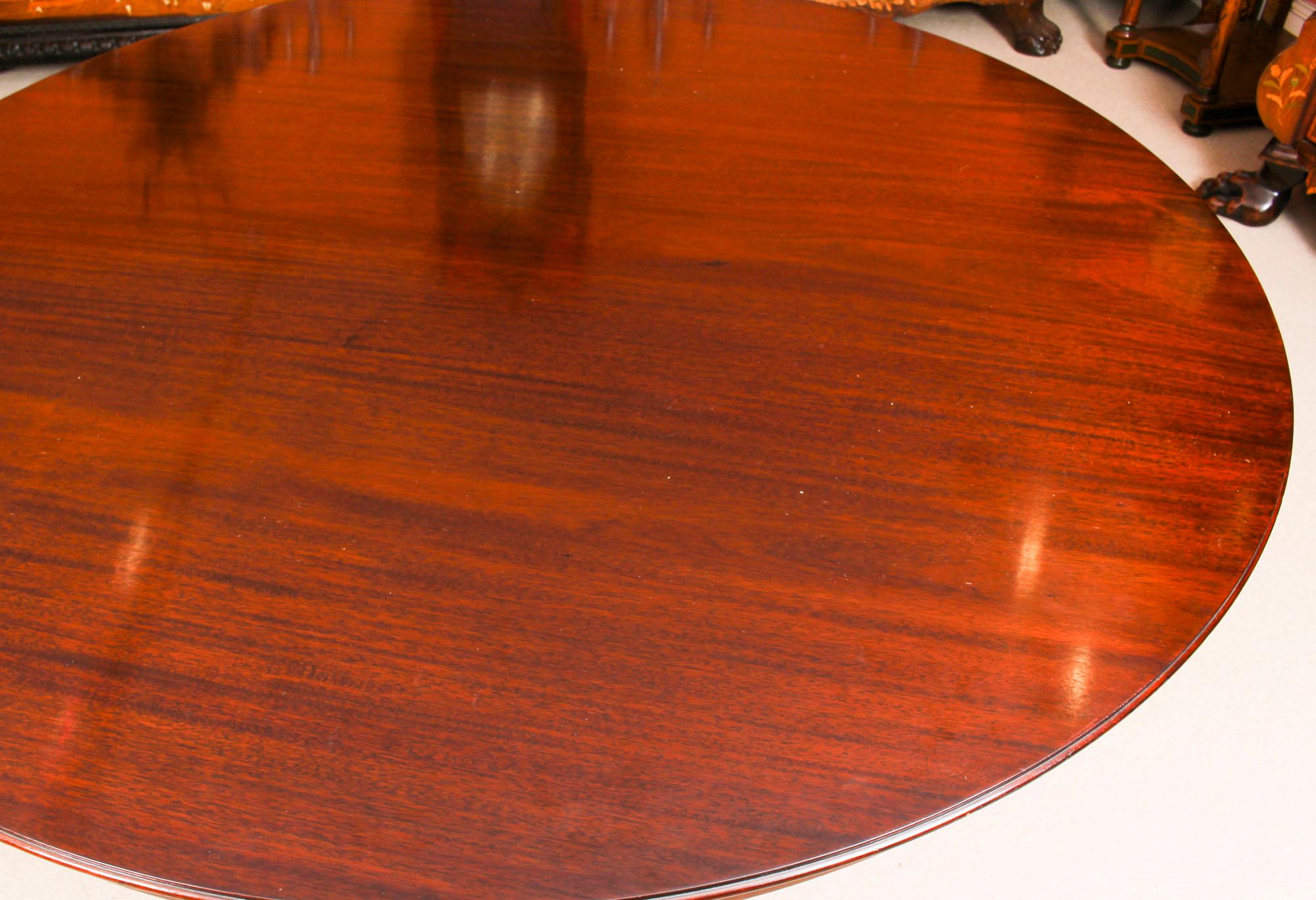Vintage Jupe Mahogany Dining Table by William Tillman 20th Century 10