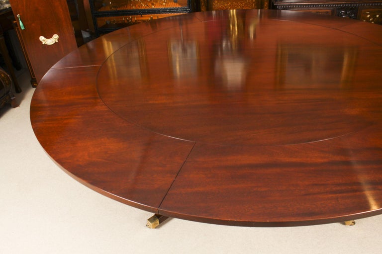 Vintage Jupe Dining Table Leaf and 8 Gondola Chairs Mid 20th C