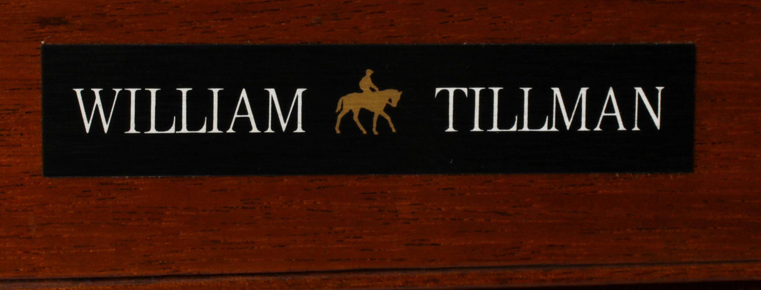 Vintage 7ft Large Flame Mahogany Sideboard by William Tillman Late 20th Century 12