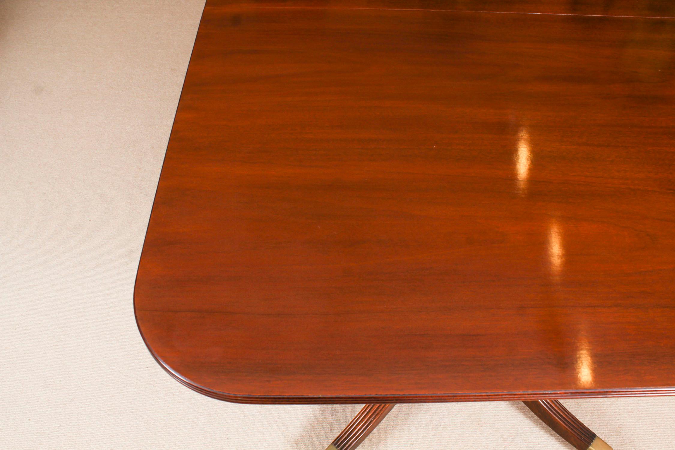 Table de salle à manger vintage 7ft Regency Revive William Tillman 20ème siècle en vente 2