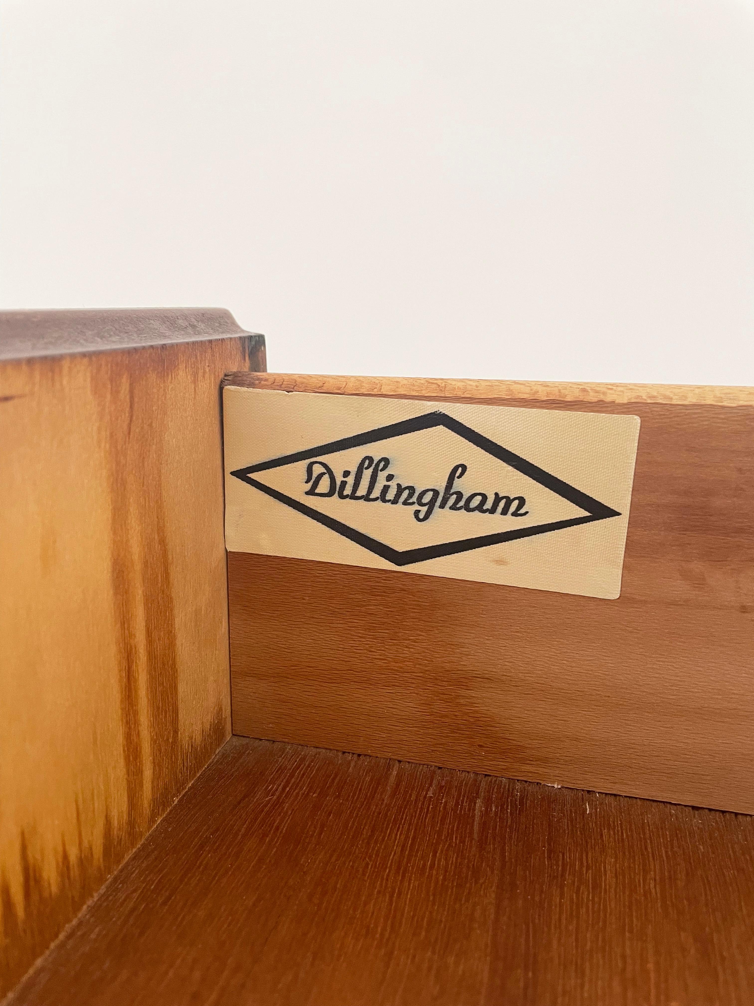 Wood Vintage 8 Drawer Dresser by Merton Gershun for Dillingham