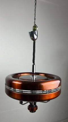 Vintage 8-Light Chandelier, Italian Design, 1970s.