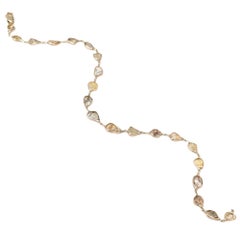 Bracelet Vintage 8" sel et poivre avec diamant (1.75ct) en or jaune 14K
