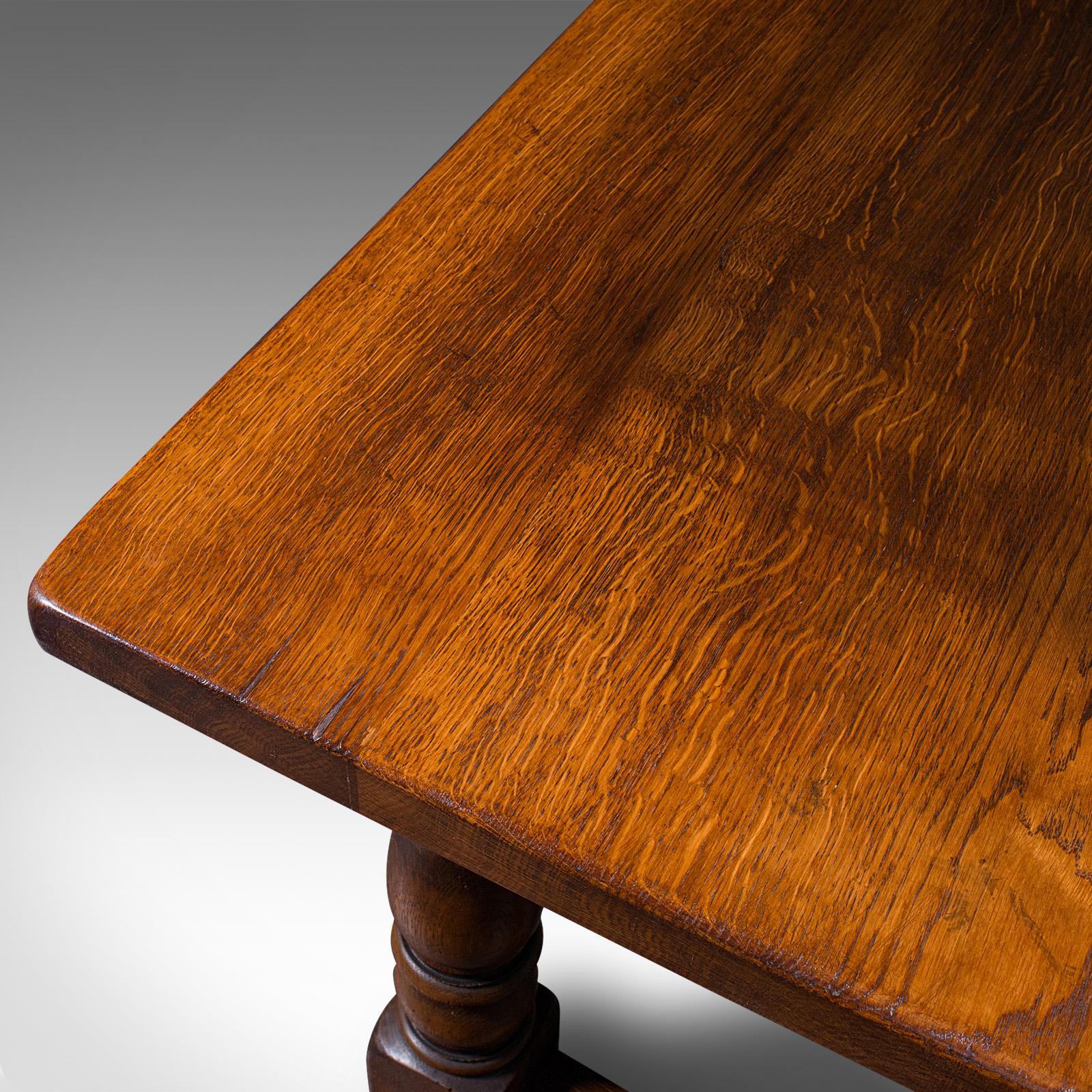 Vintage 8 Seat Country House Table, English, Oak, Refectory, Kitchen, Farmhouse For Sale 2