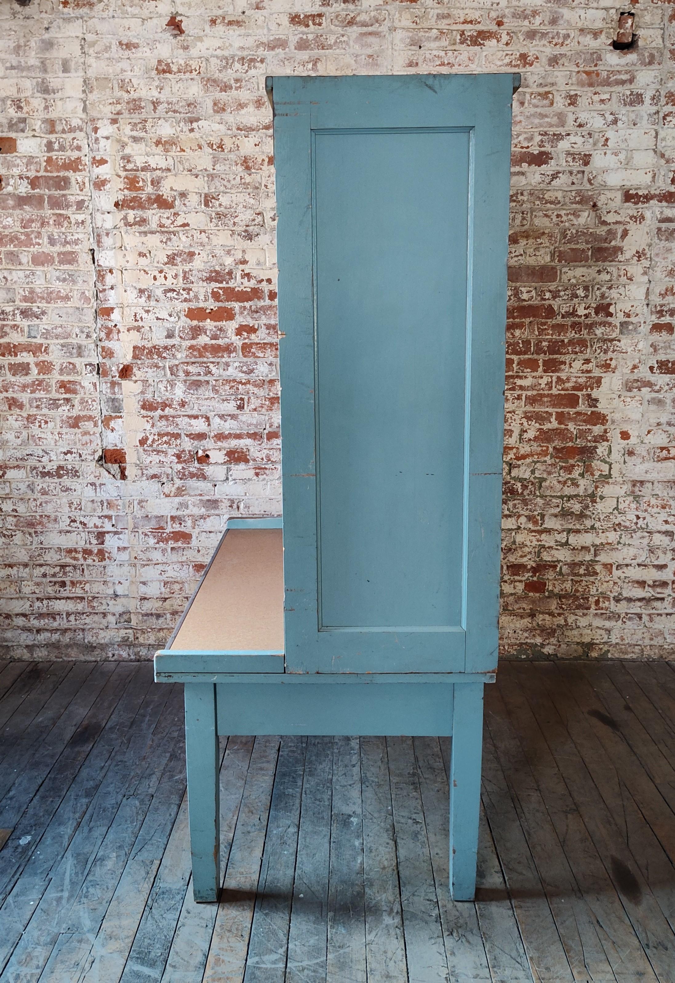 Vintage 80 Bottle Wine Rack / Mail Sorting Desk For Sale 8