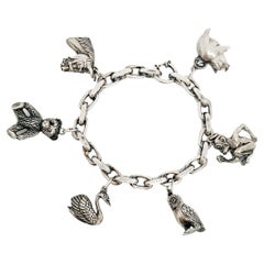 800 Silver Animal Charm Bracelet