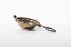 Vintage 800 Silver Tea Strainer – Ornate Handle Tea Infuser, 1970s