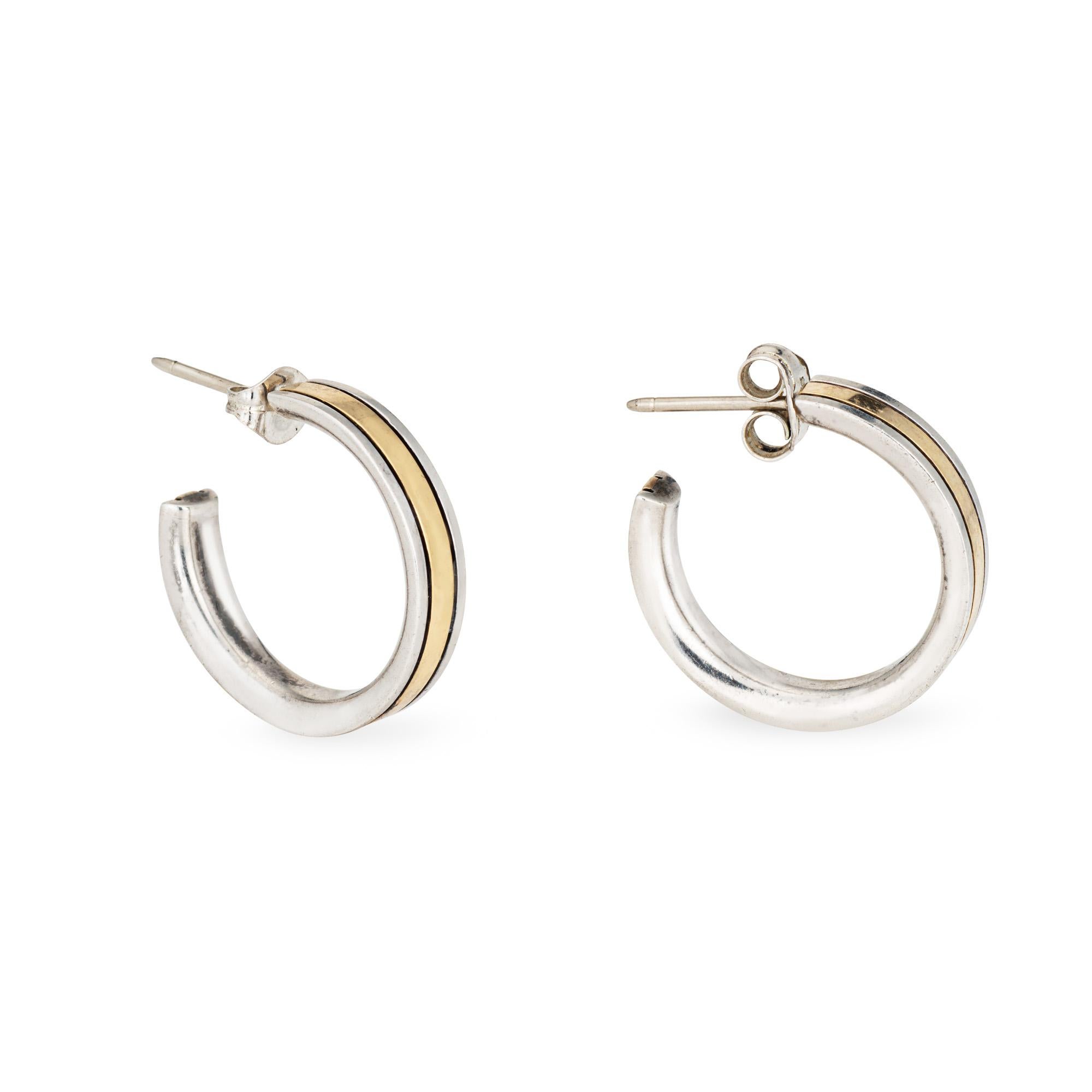 Moderne Vintage 80s Cartier Hoop Earrings 3/4