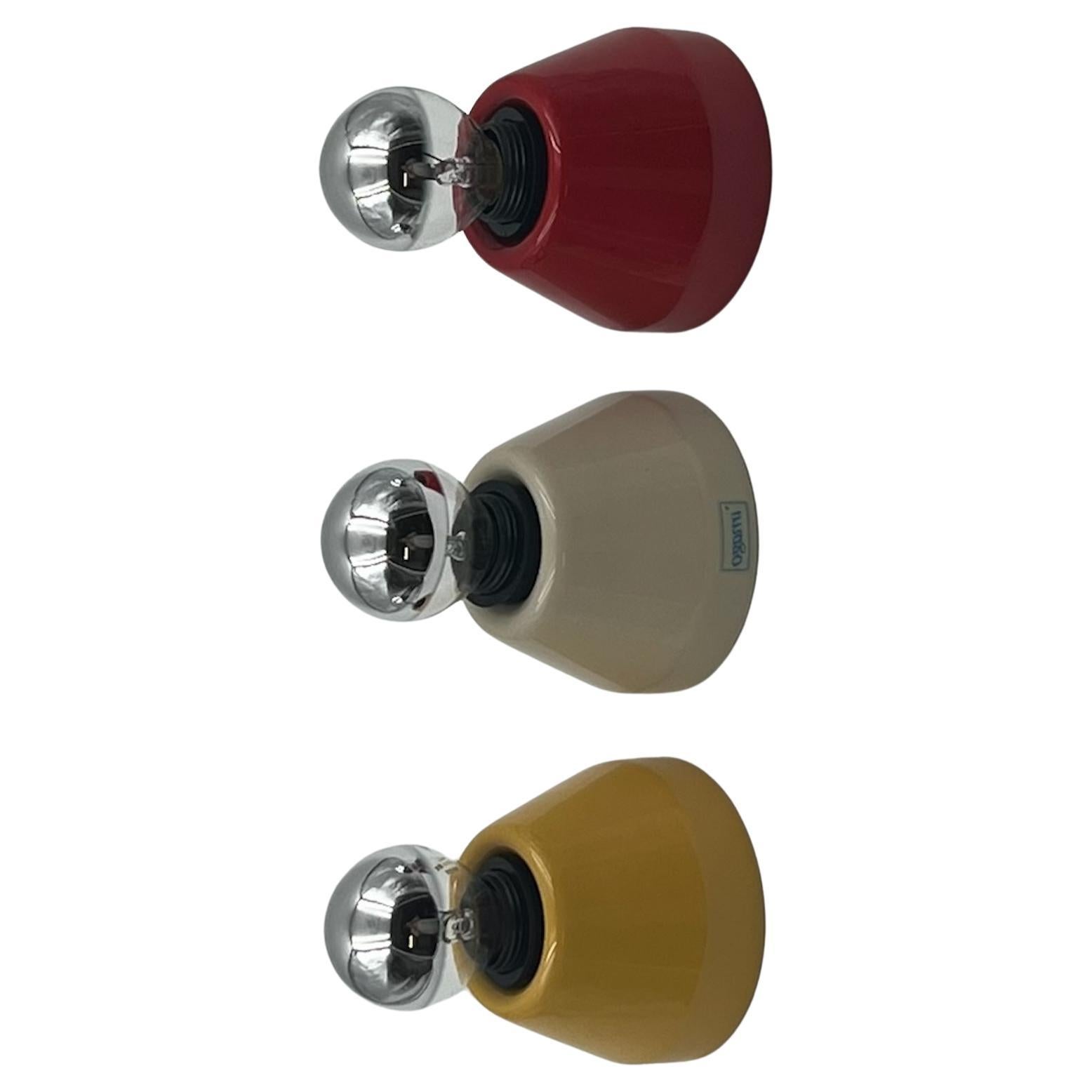 Step into the vibrant ambiance of the 80s Design Lamps with Imago Italy's exquisite ceramic flush mount lights. Crafted with a sleek and minimalistic design, these lamps are the epitome of retro chic elegance. Each lamp is adorned with vibrant hues