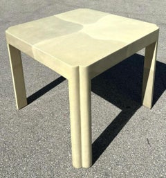 Vintage 80’s Parchment Paper Game Table