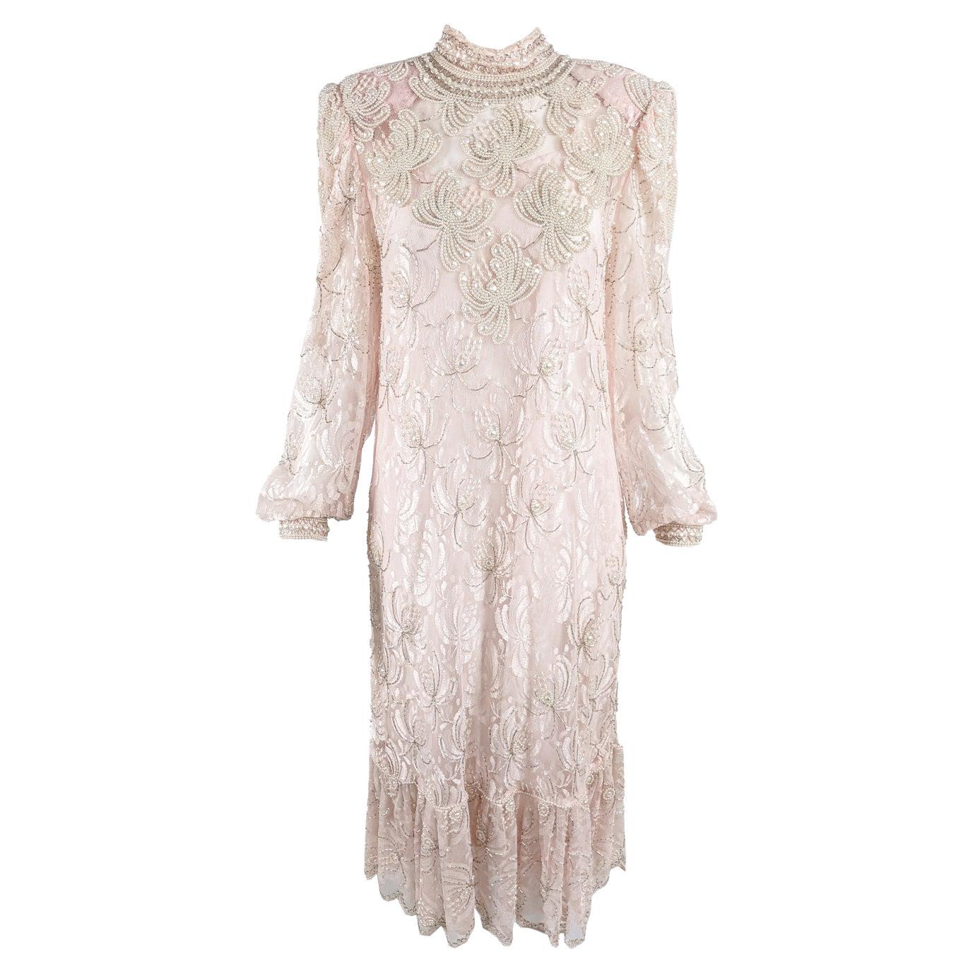 1980s lilac silk chiffon dress from Bianca e Blu Monica Bolzoni
