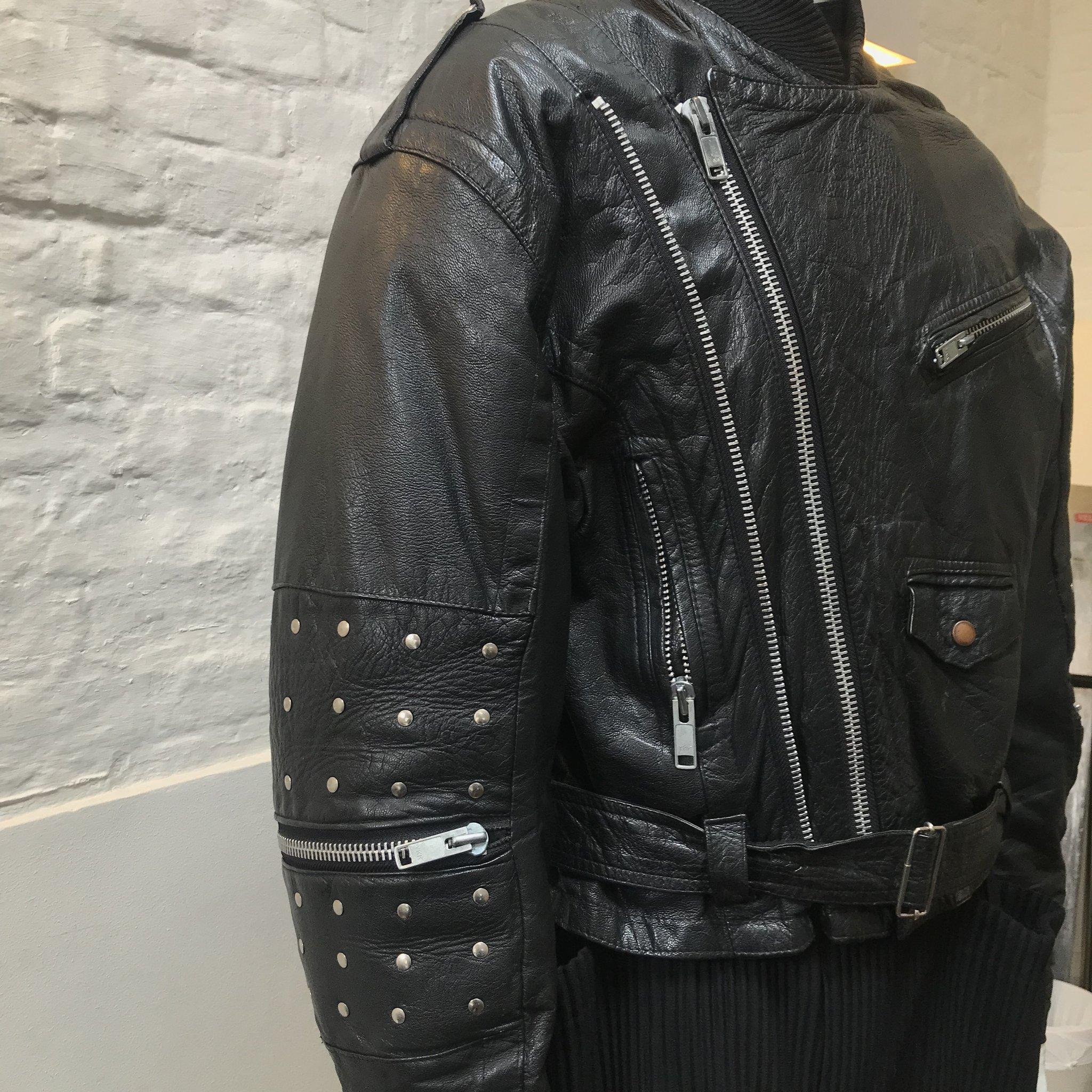 80s leather vest