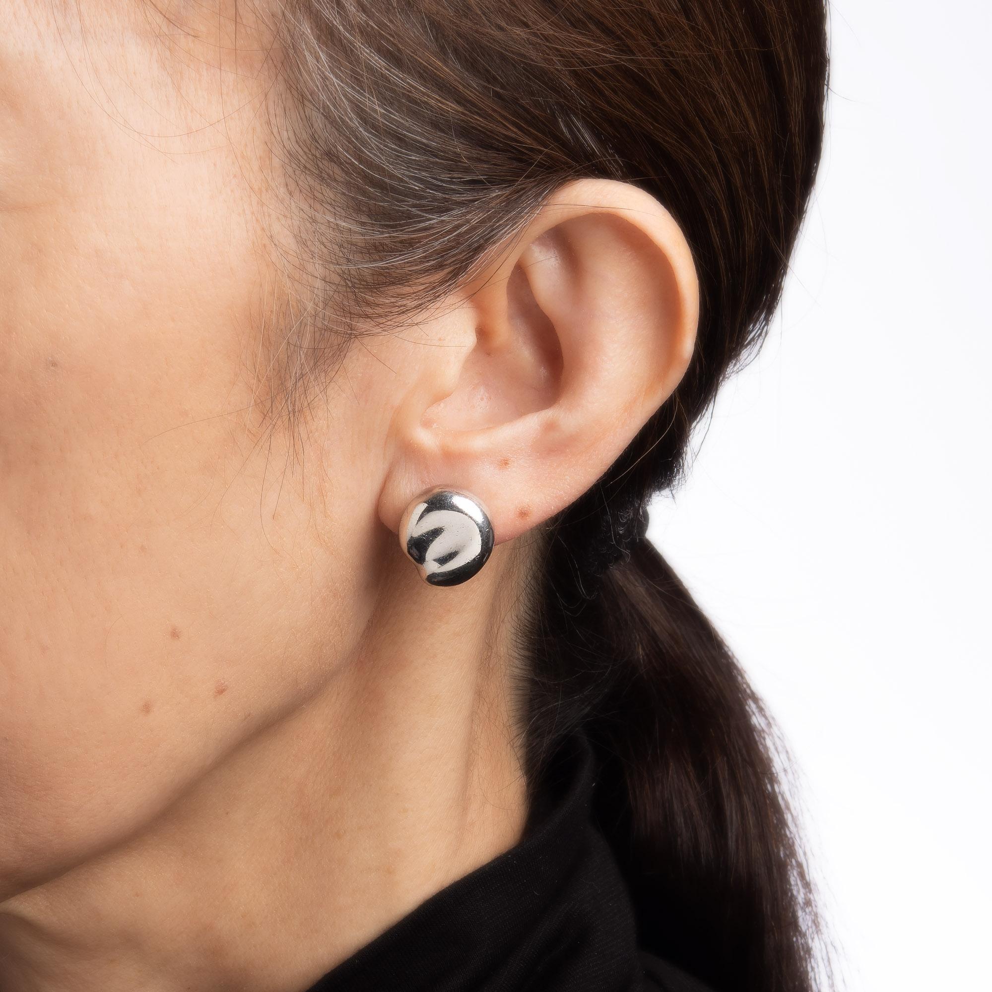 tiffany bean earrings silver