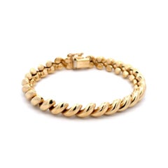 Pulsera de eslabones de oro vintage de 8,10 mm