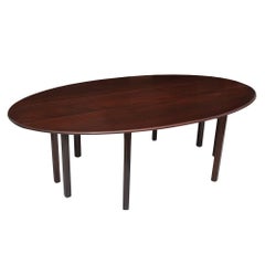 8ft Vintage Georgian Style Gate Leg Drop Leaf Mahogany Console Dining Table