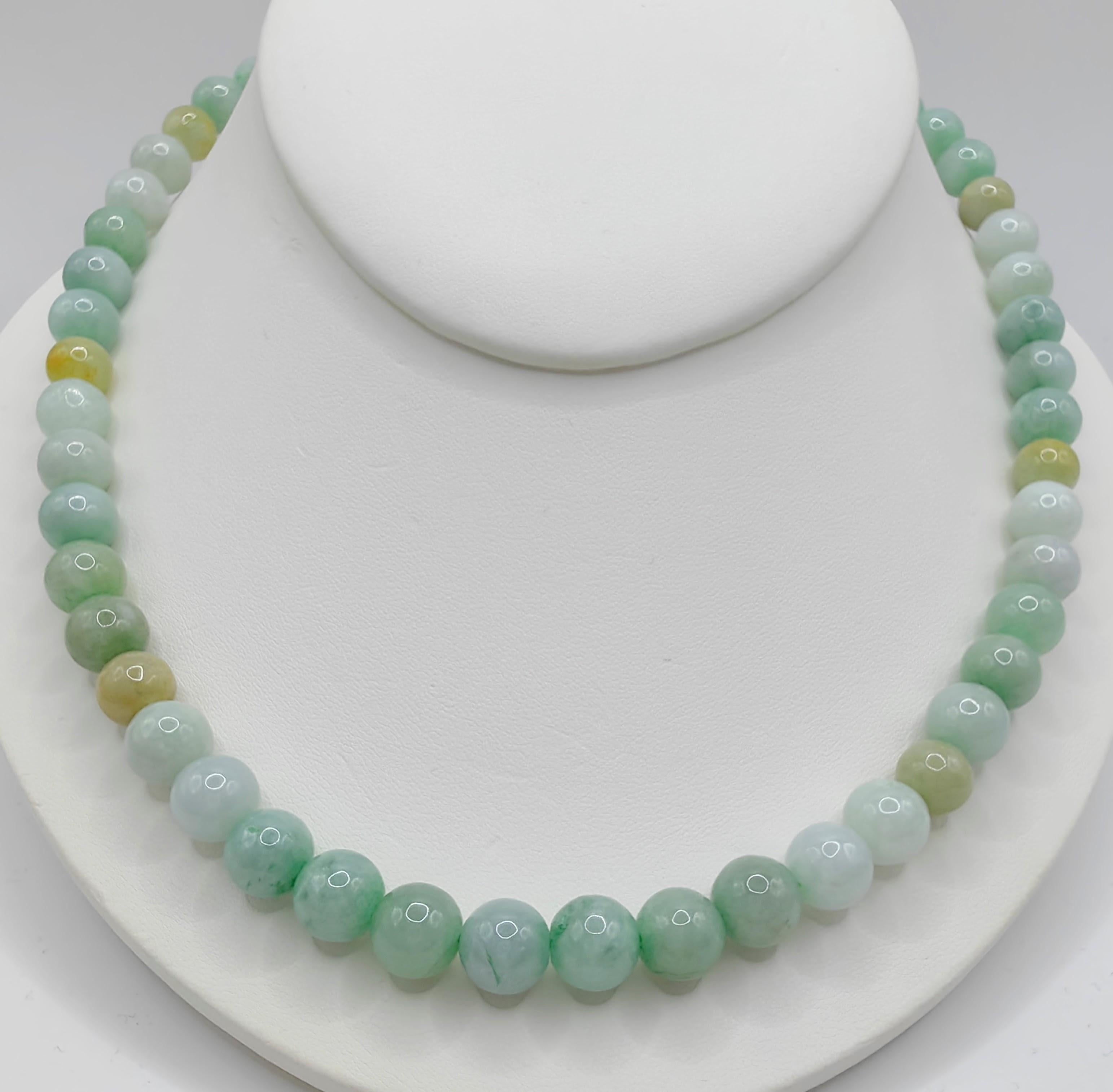 collana giada verde vintage