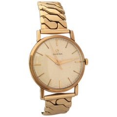 Vintage 9Carat Gold and Rolled Gold Bracelet 1960s Omega Mechanical Watch
