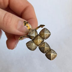 Vintage 9 Carat Gold and Silver Masonic Orb Pendant