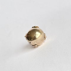 Vintage 9 Carat Gold and Silver Masonic Orb Pendant
