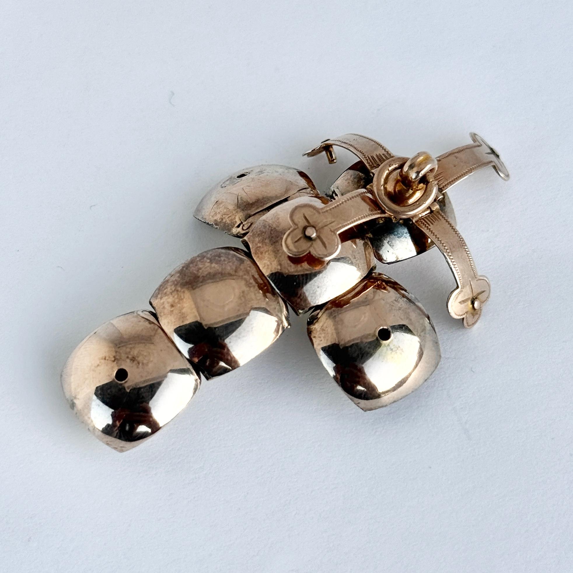 Ciondolo massonico d'epoca in oro e argento a 9 carati In condizioni buone in vendita a Chipping Campden, GB