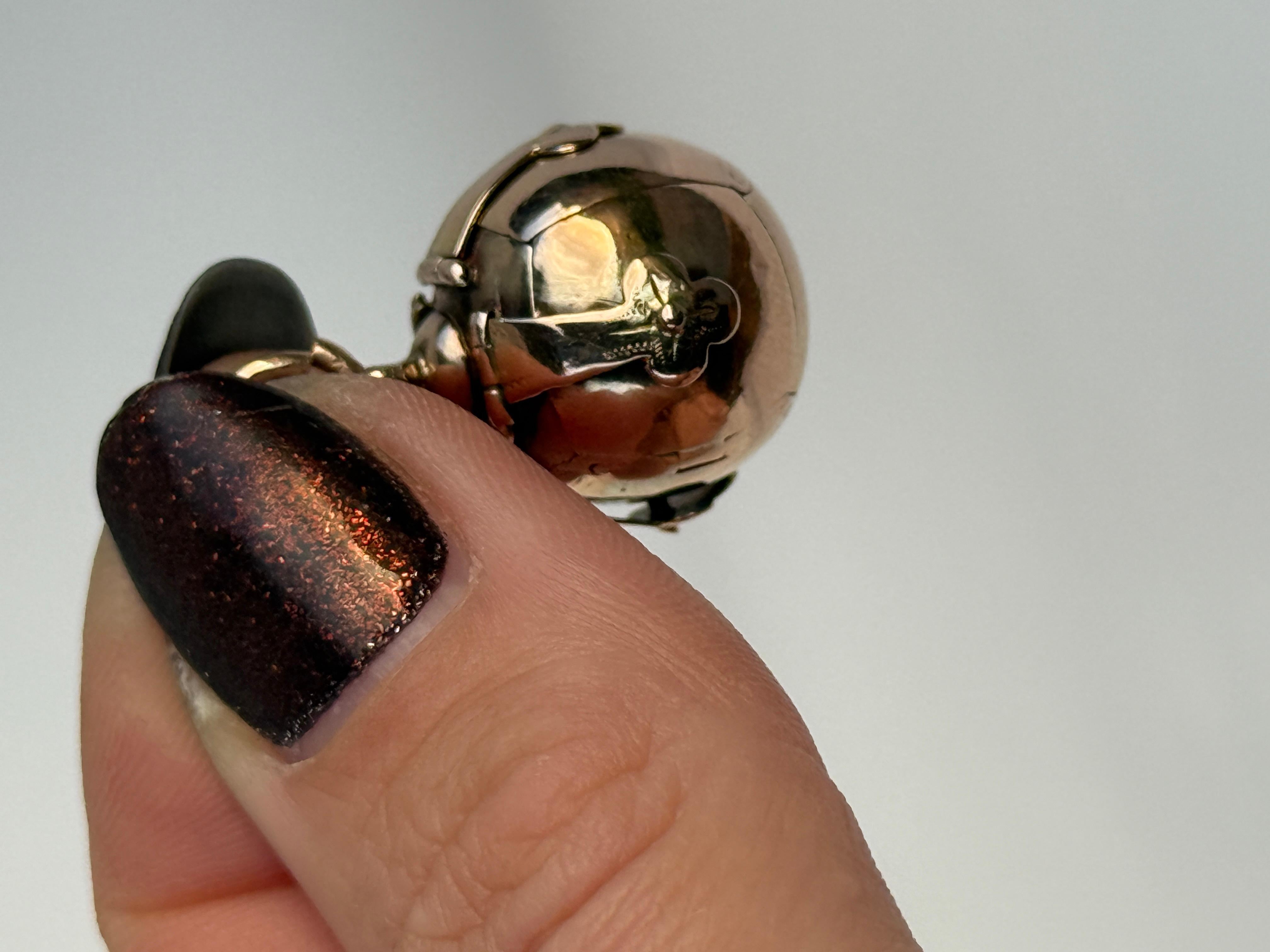 da uomo o donna Ciondolo massonico d'epoca in oro e argento a 9 carati in vendita