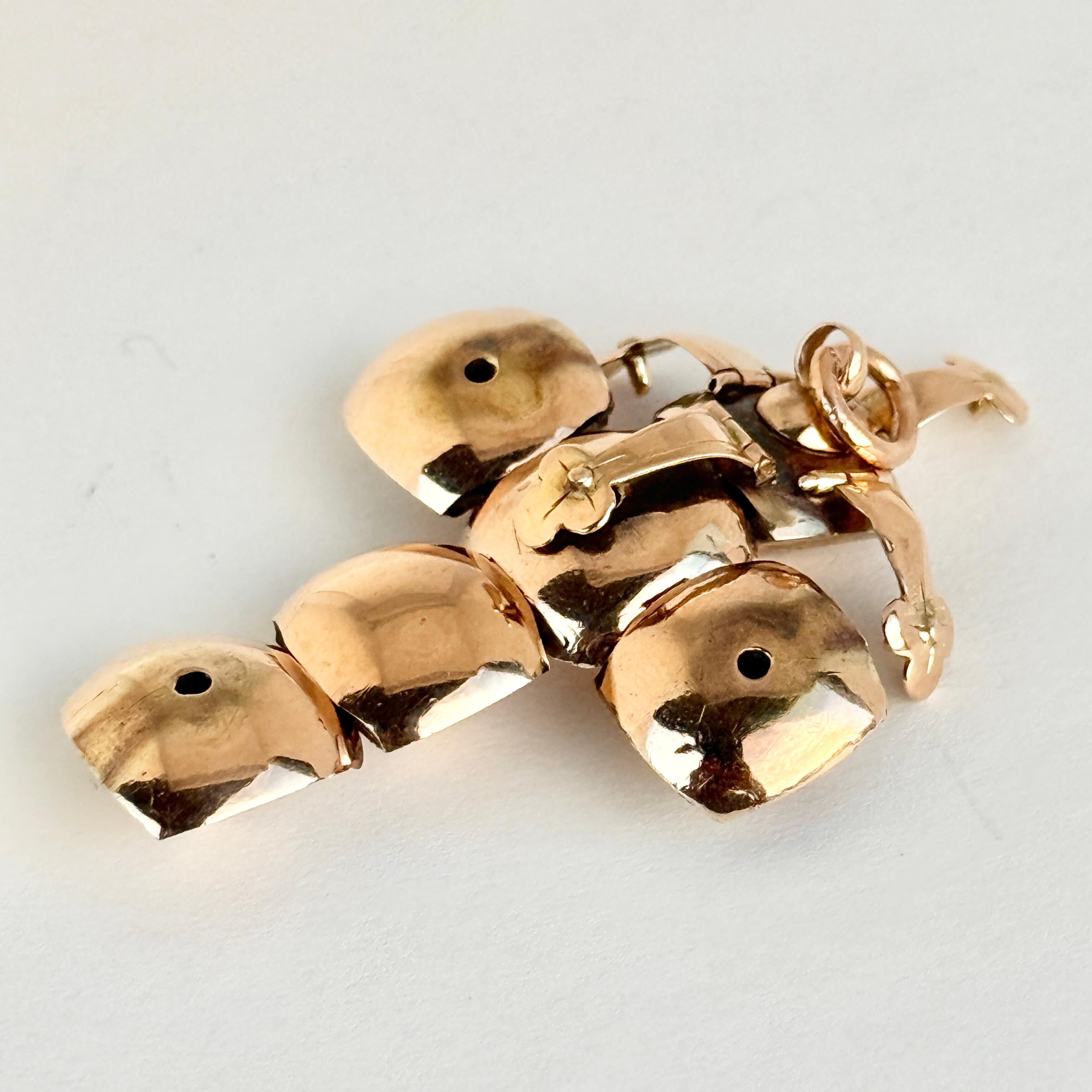 Ciondolo massonico d'epoca in oro e argento a 9 carati in vendita 1