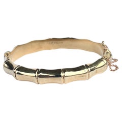 Armreif aus 9 Karat Gold und Bambus im Vintage-Stil