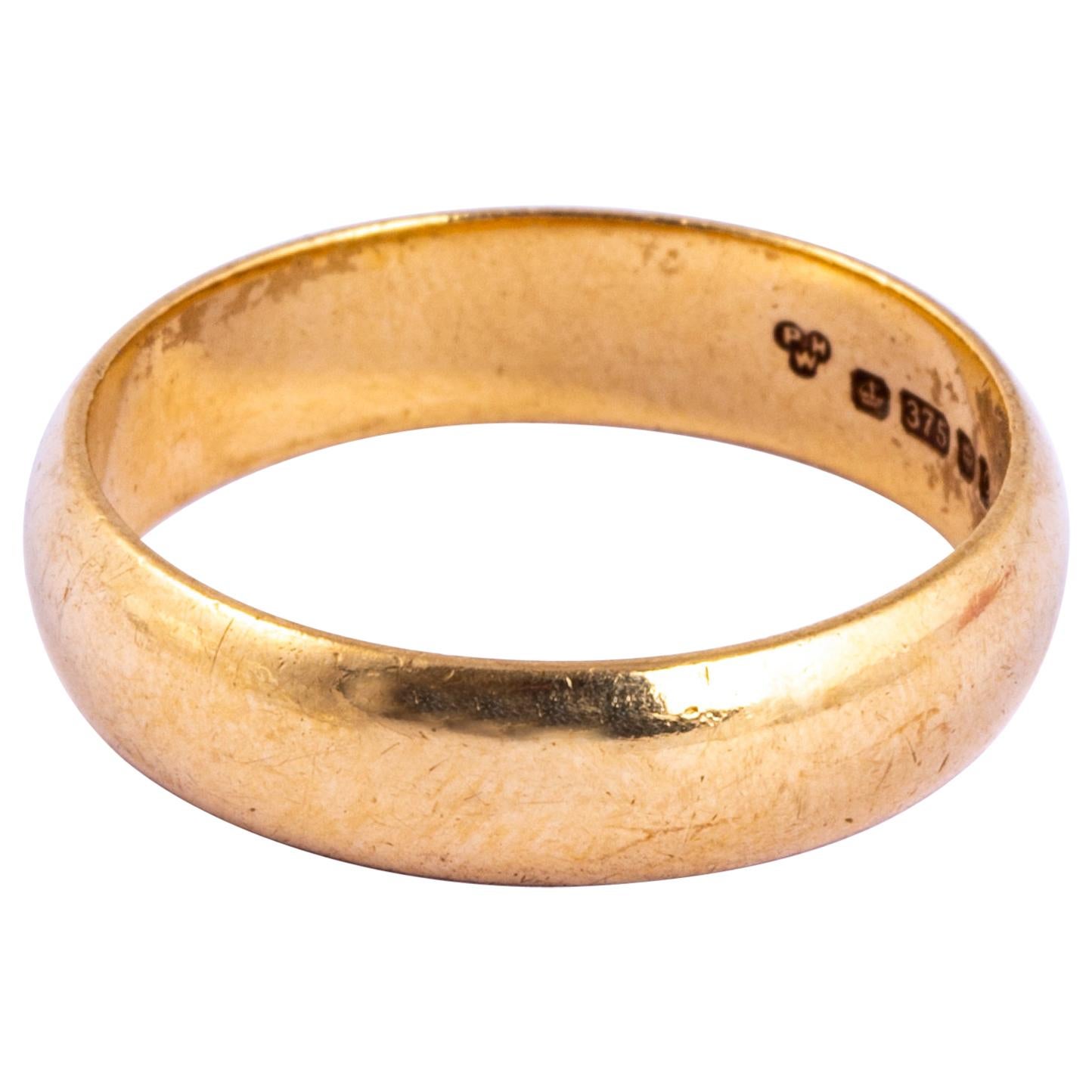 Vintage 9 Carat Gold Band