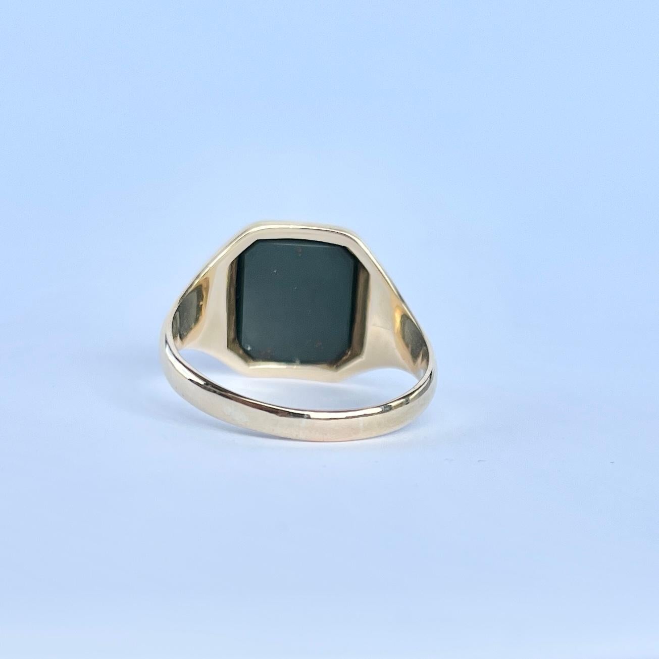 men's bloodstone ring