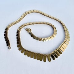 Vintage 9 Carat Gold Chain Collar Necklace