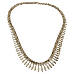 Vintage 9 Carat Gold Chain Collar Necklace