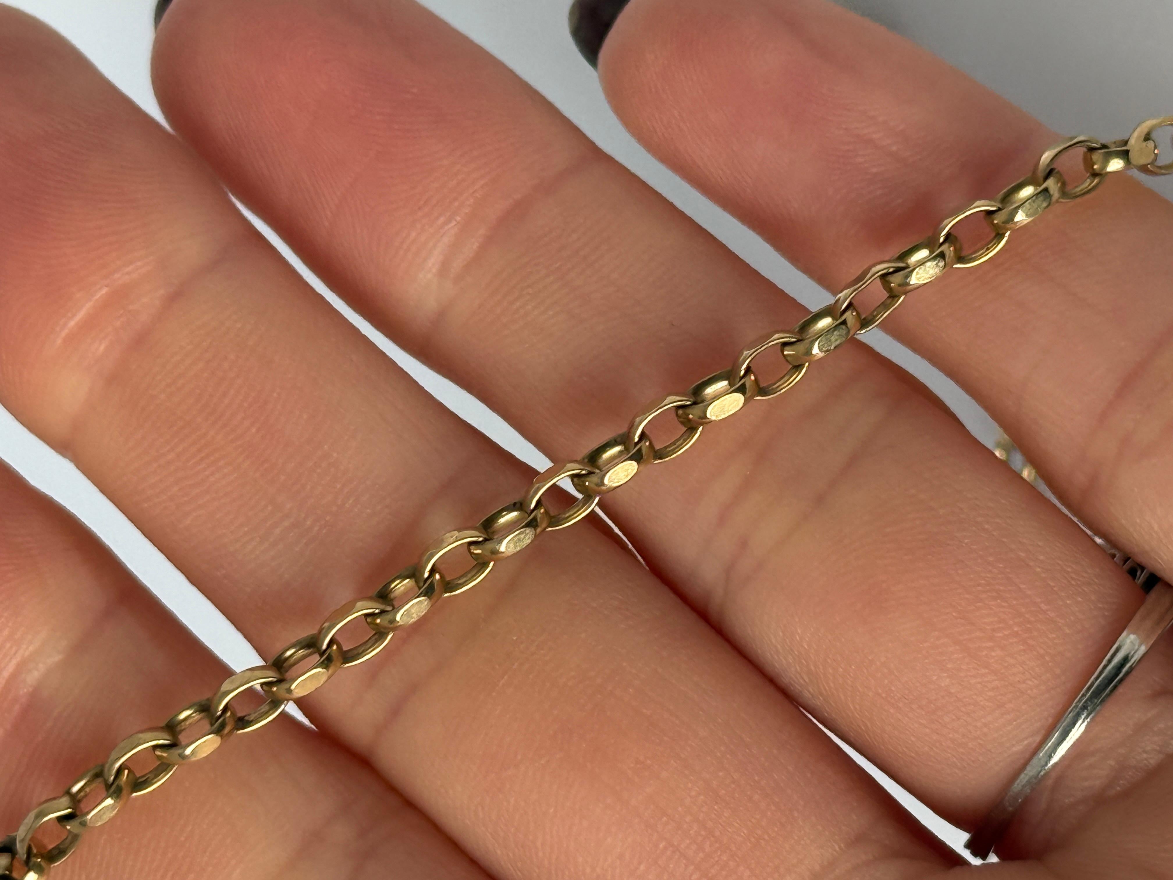 Moderno Collana a catena in oro 9 carati vintage in vendita