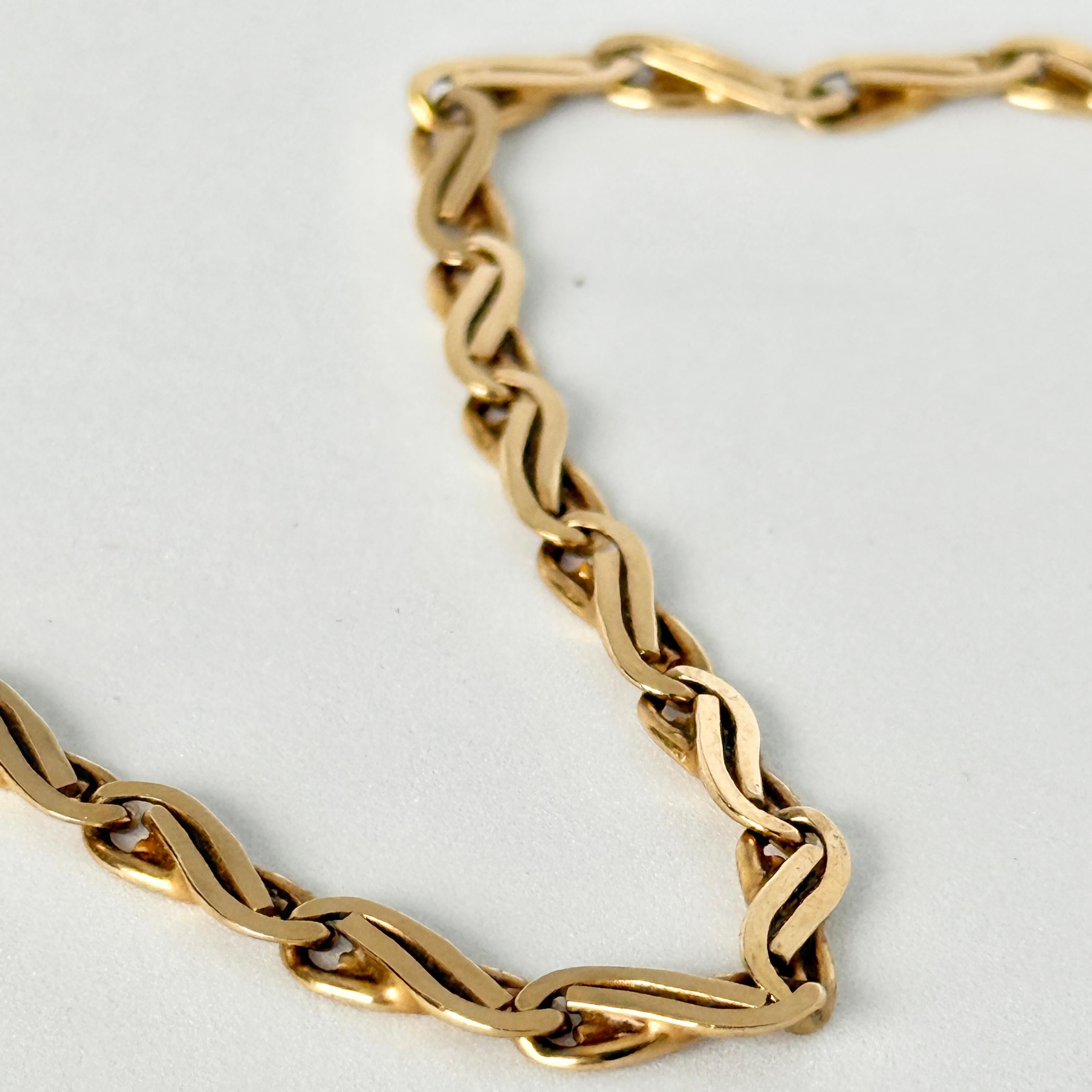Collar vintage de cadena de oro de 9 quilates en Bueno estado para la venta en Chipping Campden, GB
