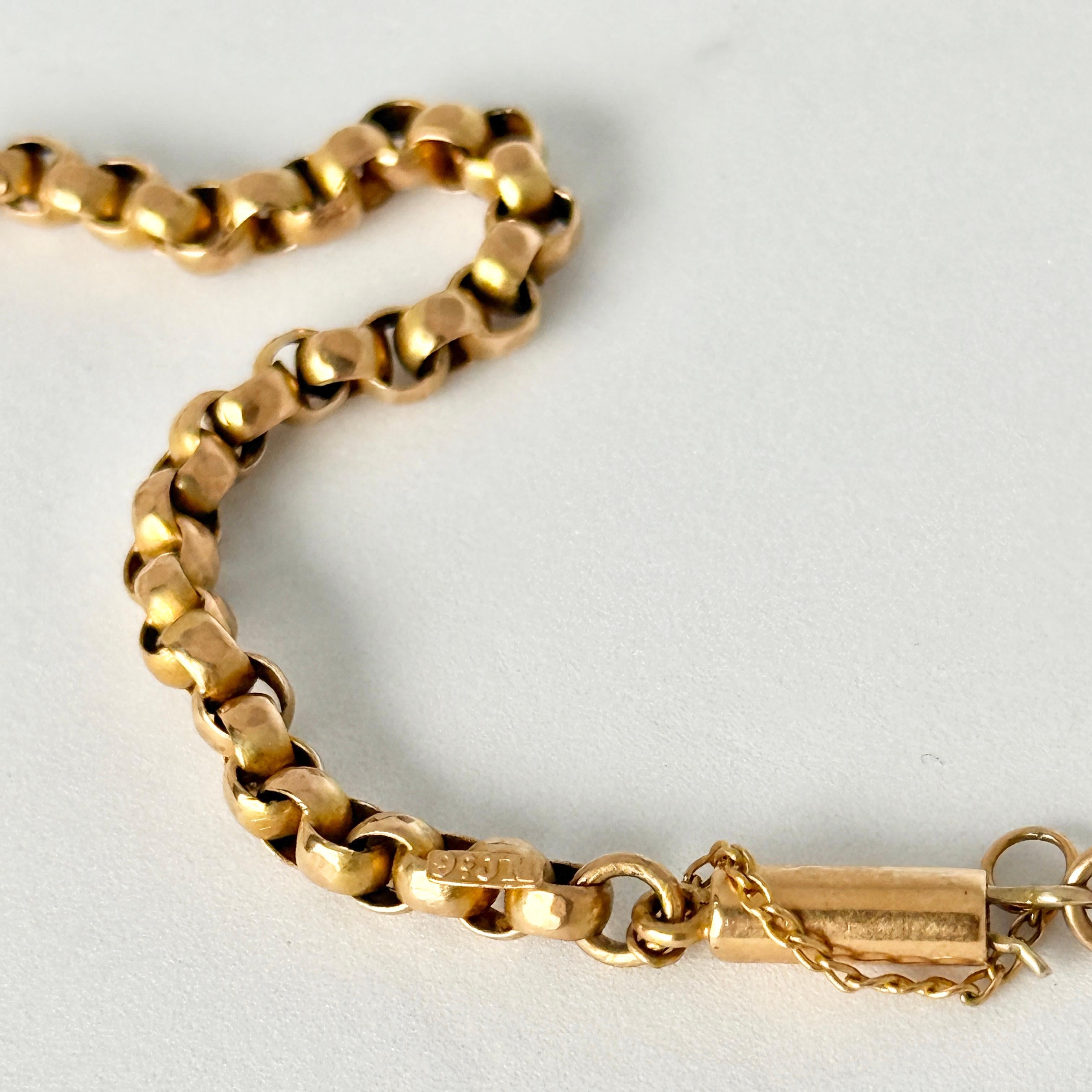 Collar vintage de cadena de oro de 9 quilates en Bueno estado para la venta en Chipping Campden, GB