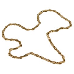 Collar vintage de cadena de oro de 9 quilates