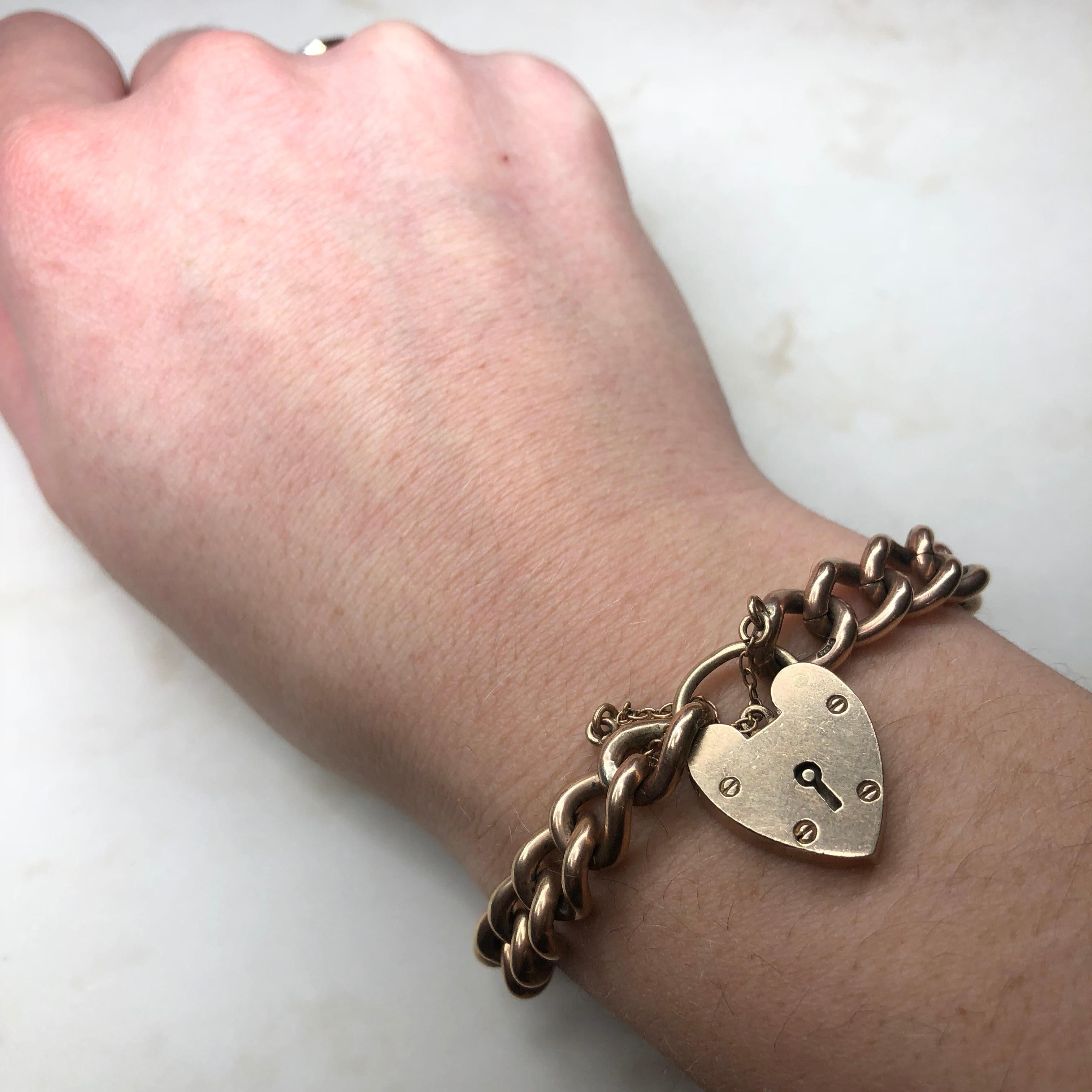 9 carat gold chain bracelet