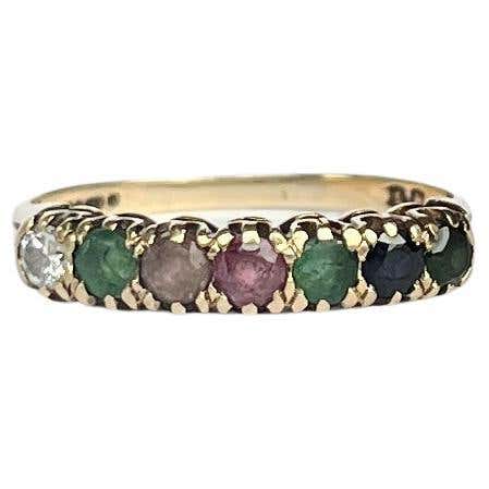 Dearest Rig Vintage 9 Carat Gold Dearest Ring For Sale at 1stDibs