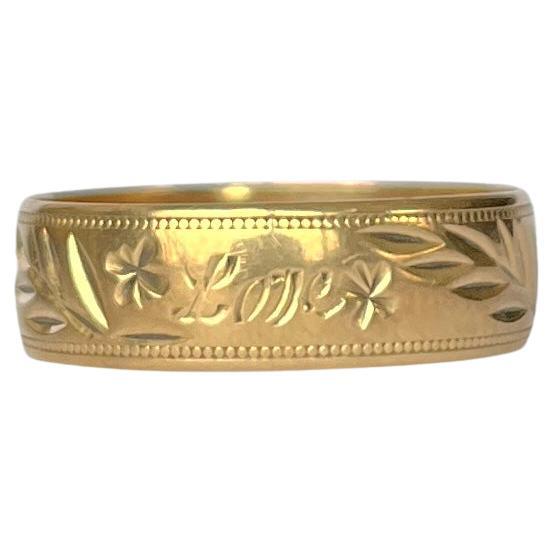 Dekoratives Band aus 9 Karat Gold