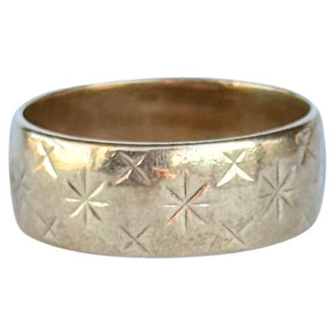 Anillo decorativo vintage de oro de 9 quilates