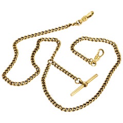 Vintage 9 Carat Gold Double Albert Chain