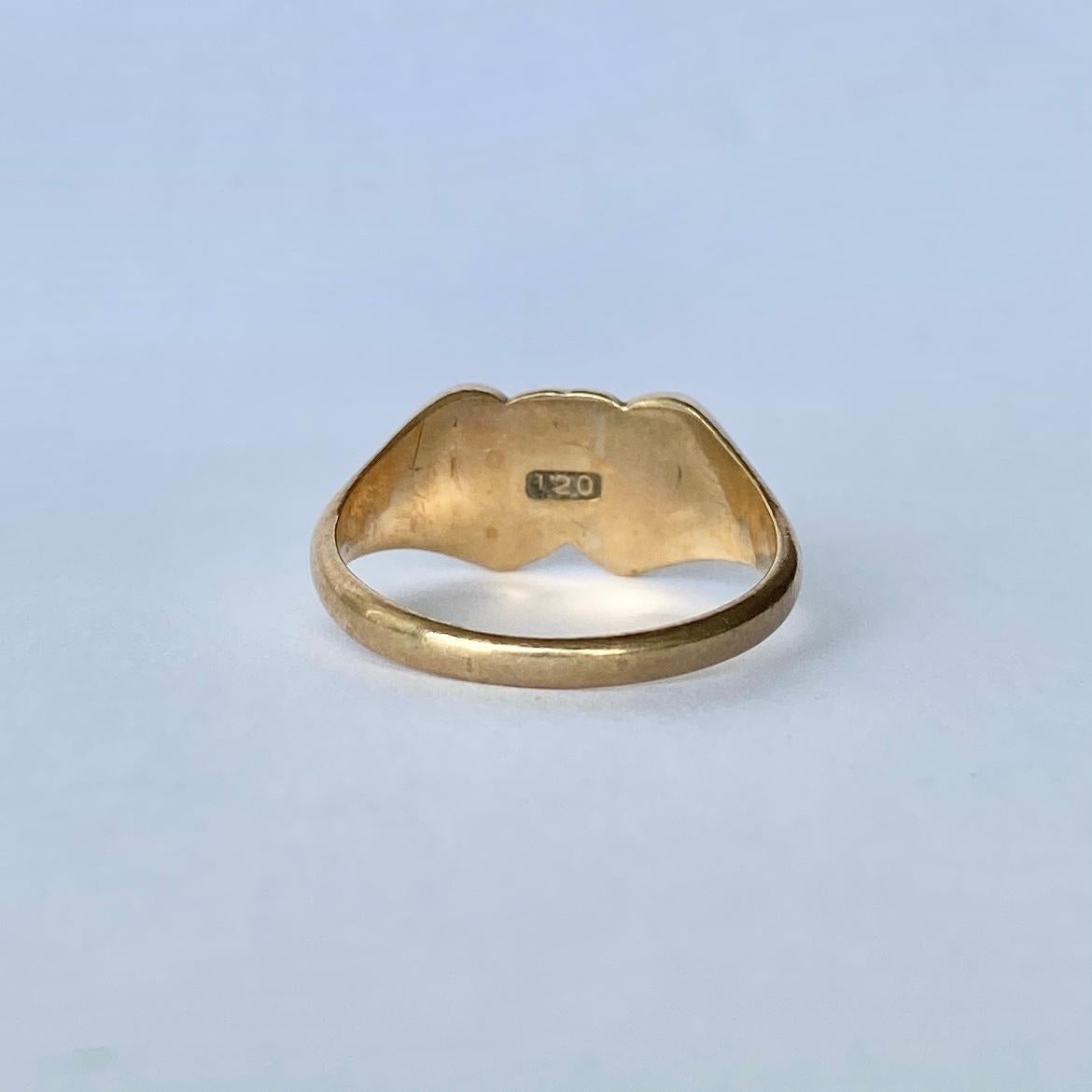double signet ring