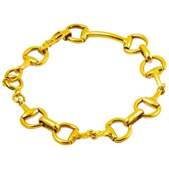 Vintage 9 Carat Gold Equine Theme Bracelet