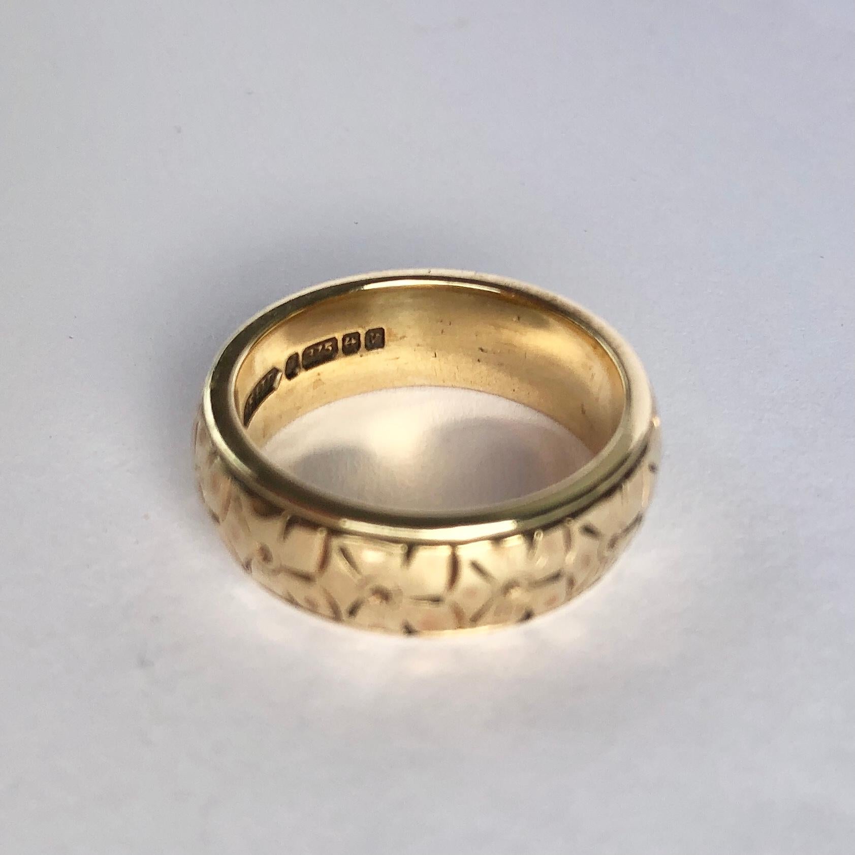 Fancy-Ring aus 9 Karat Gold, Vintage (Moderne) im Angebot