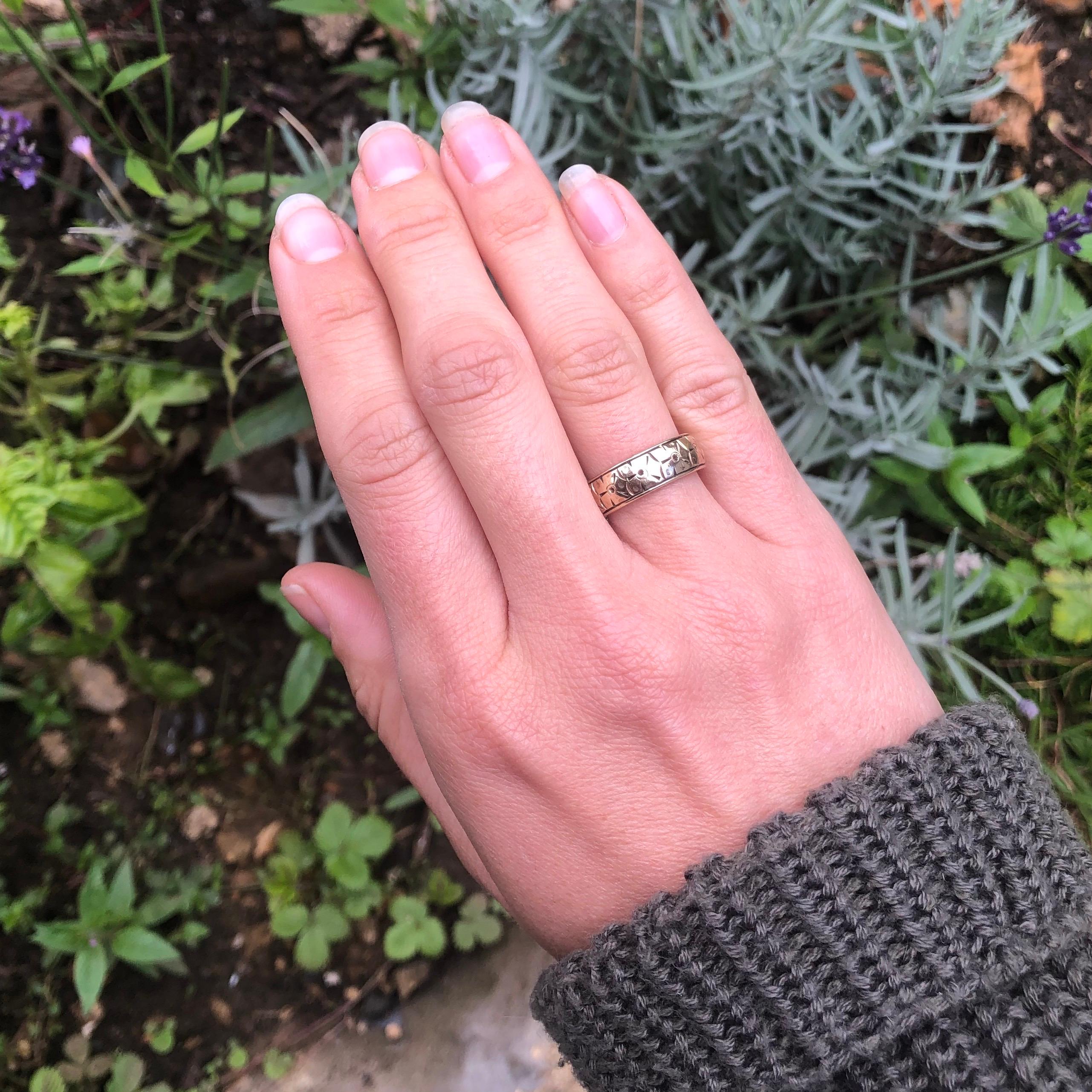 Anillo de fantasía vintage de oro de 9 quilates en Bueno estado para la venta en Chipping Campden, GB