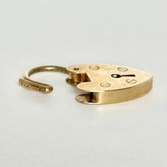 Vintage 9 Carat Gold Heart Pendant Clasp