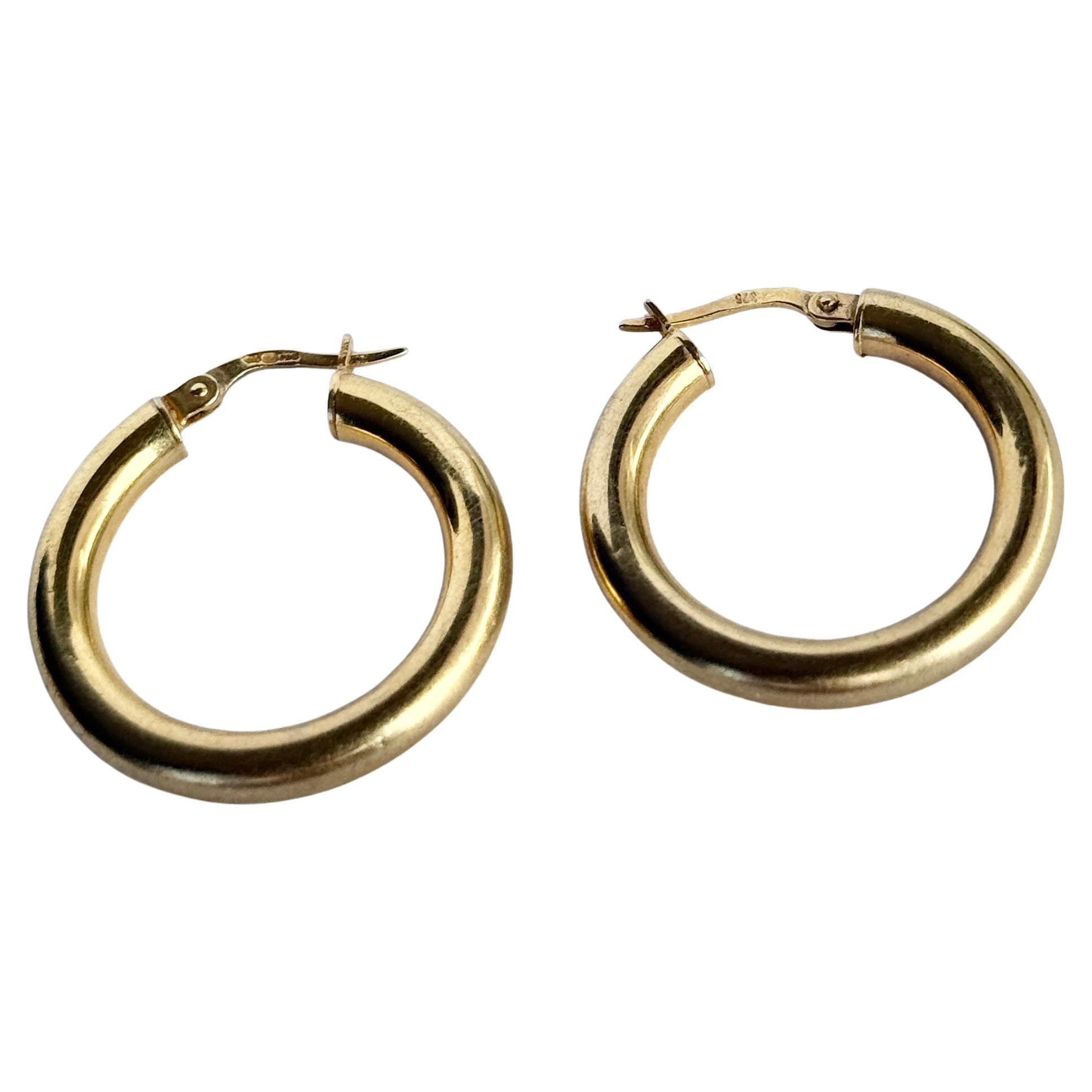 Boucles d'oreilles vintage en or 9 carats