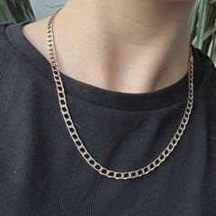 Gliederhalskette aus 9 Karat Gold, Vintage