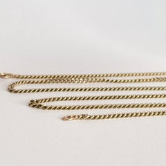 Collier vintage à maillons en or 9 carats