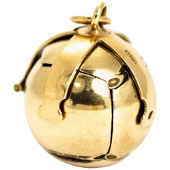 Retro 9 Carat Gold Masonic Orb Pendant